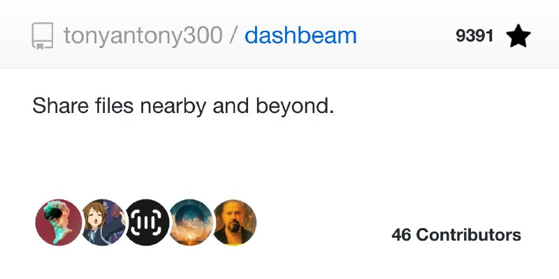 GitHub - tonyantony300/dashbeam: Share files nearby and beyond.