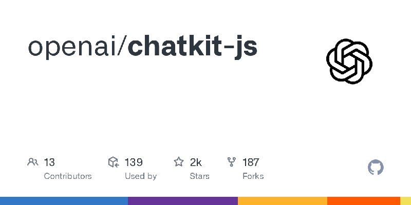 GitHub - openai/chatkit-js