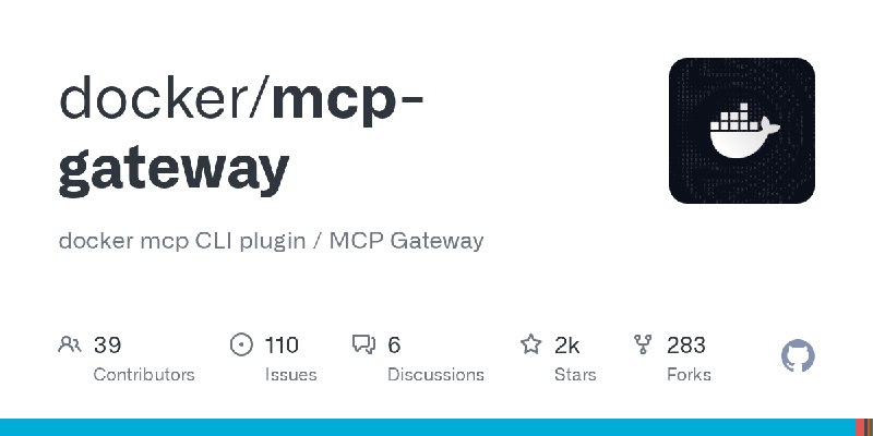 GitHub - docker/mcp-gateway: docker mcp CLI plugin / MCP Gateway