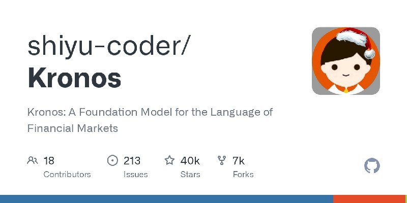 GitHub - shiyu-coder/Kronos: Kronos: A Foundation Model for the Language of Financial Markets