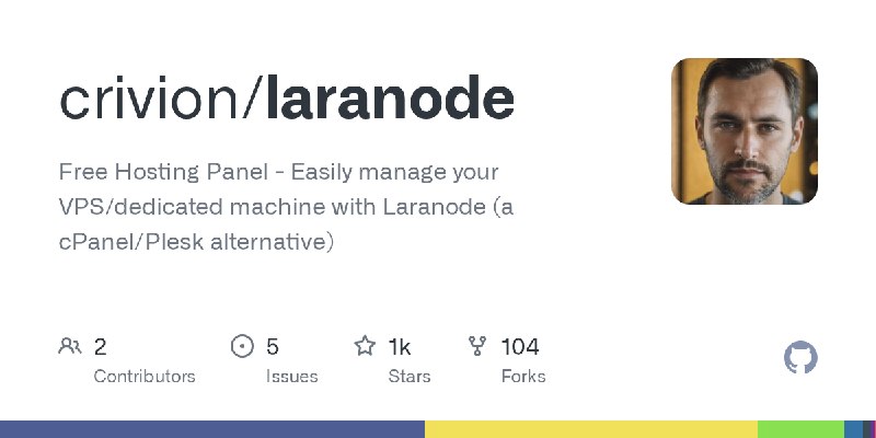 GitHub - crivion/laranode: Free Hosting Panel - Easily manage your VPS/dedicated machine with Laranode (a cPanel/Plesk alternative)