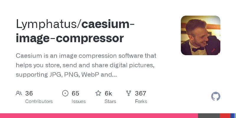 GitHub - Lymphatus/caesium-image-compressor: Caesium is an image compression software that helps you store, send and share digital…