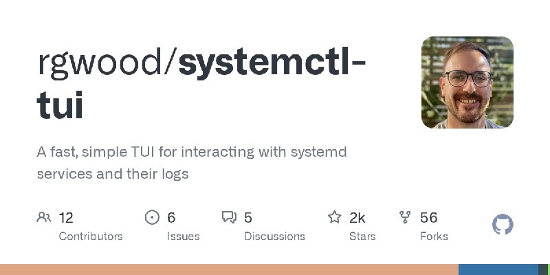 GitHub - rgwood/systemctl-tui: A fast, simple TUI for interacting with systemd services and their logs