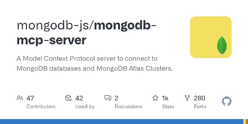 GitHub - mongodb-js/mongodb-mcp-server: A Model Context Protocol server to connect to MongoDB databases and MongoDB Atlas Clusters.