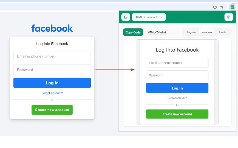 #插件 #前端 #开源如何实现一键偷代码！？ Chrome 商店UICloner 是一款 AI 驱动的浏览器插件，能够一键克隆网页上的任何 UI 组件，并自动生成相应的代码实现效果支持 HTML+Tailwind CSS 或 HTML+纯CSS 代码生成，提供实时预览功能📮投稿    📢频道    💬群聊    索引