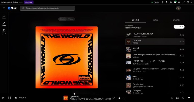 #软件 #音乐 #开源 #第三方 ytmdesktop2 - 开源 YouTube Music 第三方客户端▎软件功能：YouTube Music 第三方客户端▎软件平台：#Windows #macOS #Linux▎软件介绍：一款 YouTube Music 第三方客户端，应用内置广告跳过功能，还提供自定义 CSS 和 OBS 集成