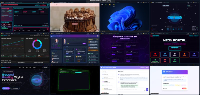 #AI #AI编码 #DeepSeek DeepSite - 基于 DeepSeek 的网页生成工具 DeepSite 生成的网页展览DeepSite 基于 DeepSeek-V3-0324，无需编程基础，只需要自然语言就可以快速生成网页！支持多模态输出，可以做网页应用、小游戏等