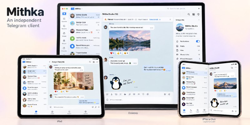 #开源 #Telegram #跨平台 Mithka：一个 QQ 风味的第三方 Telegram 客户端QQ 风味，开源；安全自测支持 Android、iOS、Windows、macOS 和 Linux📮投稿    📢频道    💬吹水    🌐网站