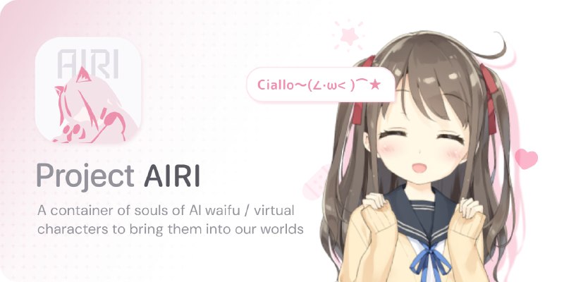 #AI #聊天助手 Project AIRI - 一个开源的 AI 伴侣这是 Neuro-sama 的开源替代方案TA 拥有思维能力，可以玩我的世界、异星工场，还可以在电报、 Discord 聊天，能听懂人话以及自己能开口说话，以及能做一些动作等...📮投稿    📢频道    💬群聊    索引