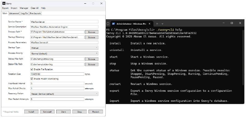 #Windows #开源 #代替方案 Servy - 将应用程序转换为原生 Windows 服务 下载页面它是 NSSM、WinSW 和 FireDaemon 的开源替代方案应用场景如你有一个需要 7x24 小时不间断运行的软件，通过此软件可以实现📮投稿    📢频道    💬群聊    索引