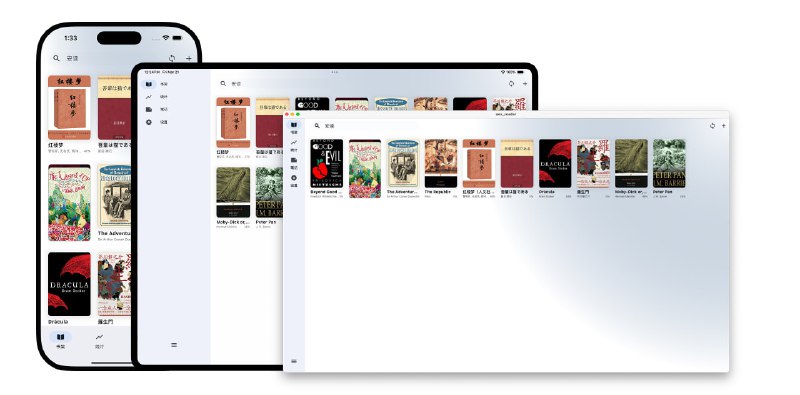 #电子书 #阅读 #开源 #AI Anx Reader 电子书阅读器，支持 EPUB、MOBI、AZW3、FB2、TXT、PDF 等主流格式，可基于阅读内容生成心智图、提供随需翻译与词典查询、整理章节摘要与视角分析，阅读界面可调节字体、行间距、段落间距、边距、主题风格、对齐方式，还支持字体样式与背景调整，支持标注、笔记、文本转语音、整书中英翻译、简繁转换等特性，另外通过 WebDAV 实现书籍、笔记与阅读进度的同步，免费开源，适用于 Android、iOS、Windows、macOS 甚至 Linux 平台