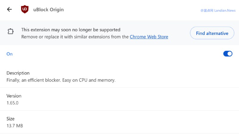 #技术教程 如何在 Chrome v140 (最新版) 中重新安装或启用 uBlock Origin 广告拦截扩展程序，在该版本中谷歌删除此前提供的实验性选项导致启用方法失效