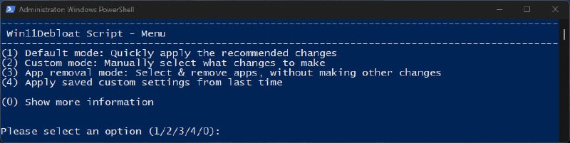 Windows预装软件卸载工具Win11DebloatWin11Debloat 是一个简单、易用且轻量级的 PowerShell 脚本，完全免费开源！可以删除预装的 Windows 臃肿软件应用程序、禁用遥测并通过禁用或删除侵入性界面元素、等来简化体验
